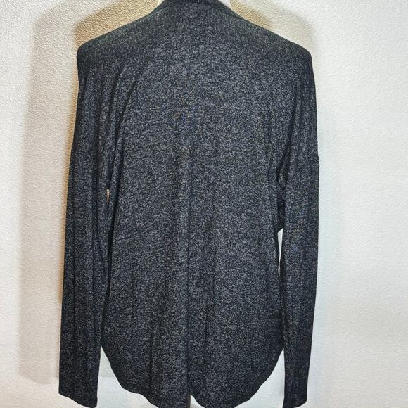 American Eagle Soft & Sexy Plush Cardigan Gray Button Front Sweater Small - Picture 2 of 6